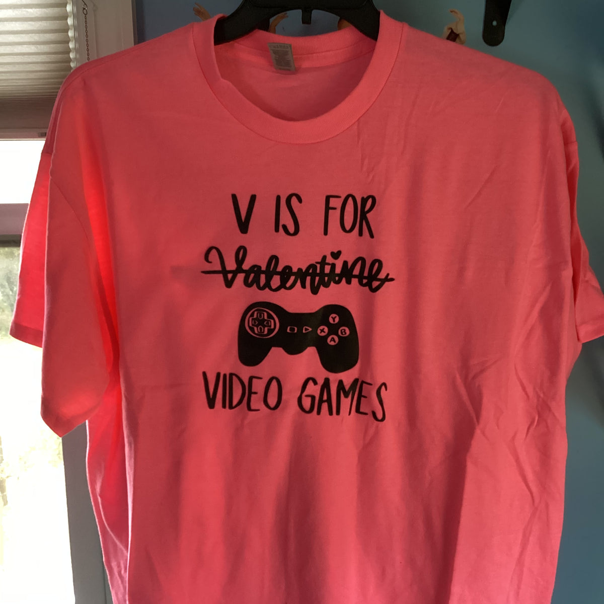 V is for Video Games Adult T-Shirt