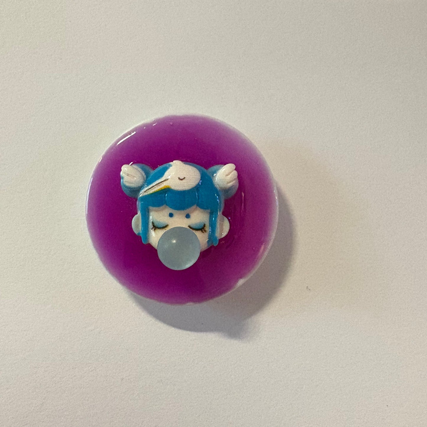 Blue haired bird girl Phone Grip