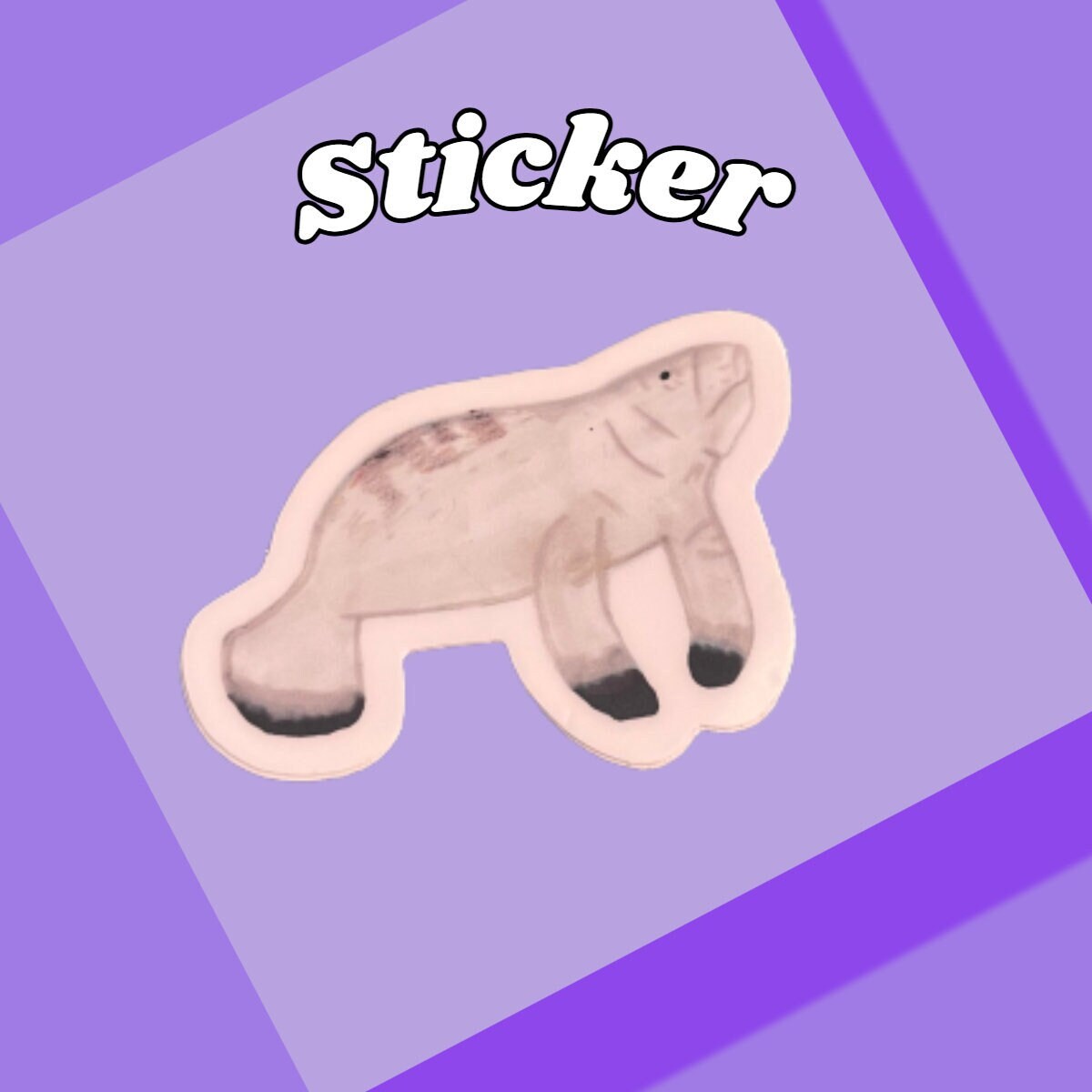 Mini Manatee Sticker