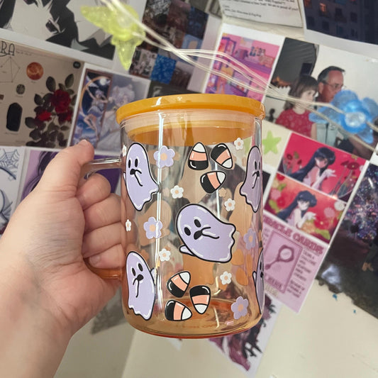Purple Ghost Halloween Mug