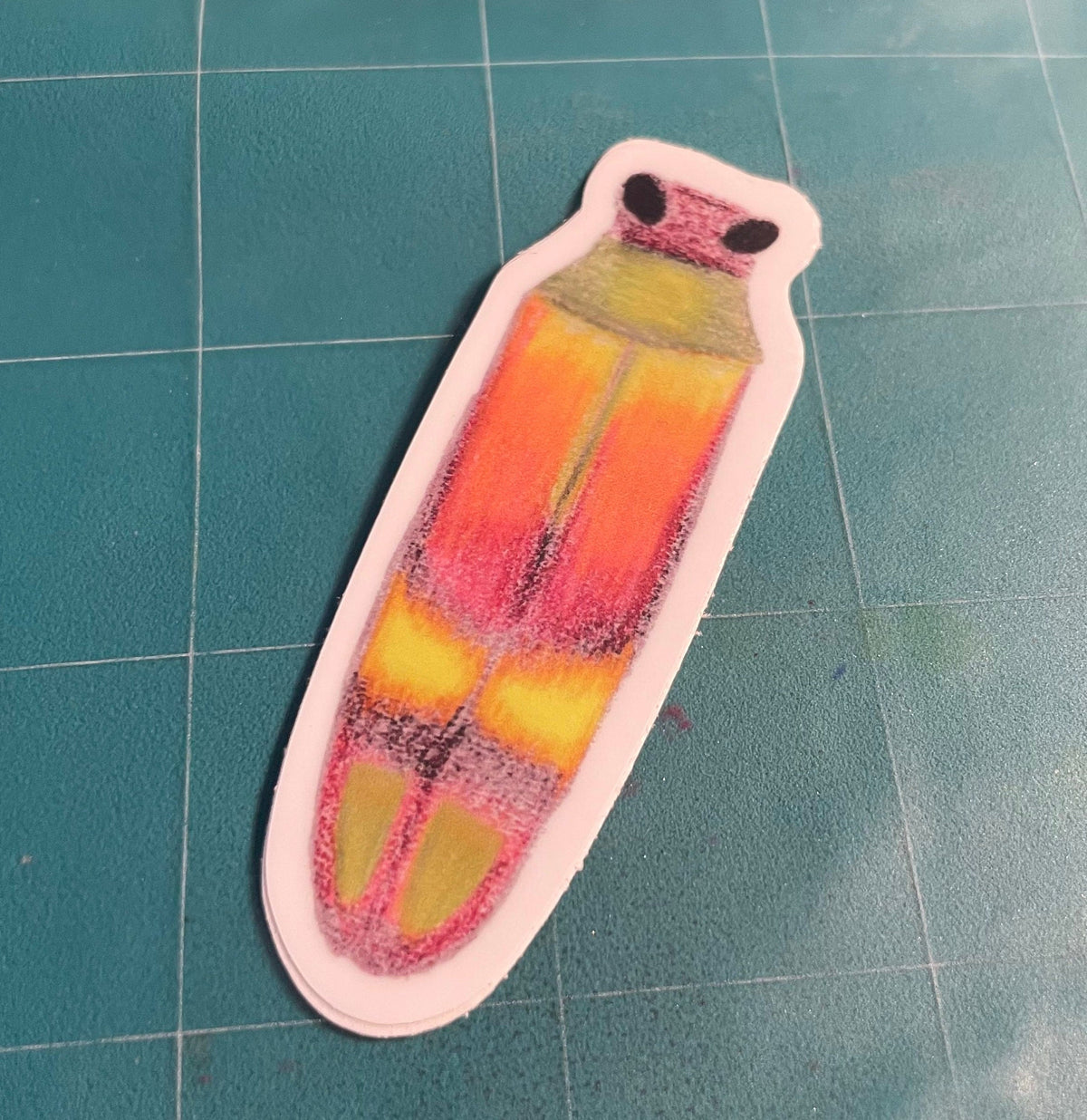 Colorful Beetle Insect MINI Sticker