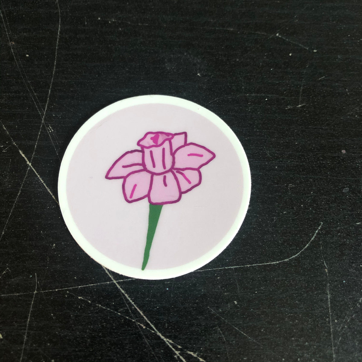 Pink Flower Sticker