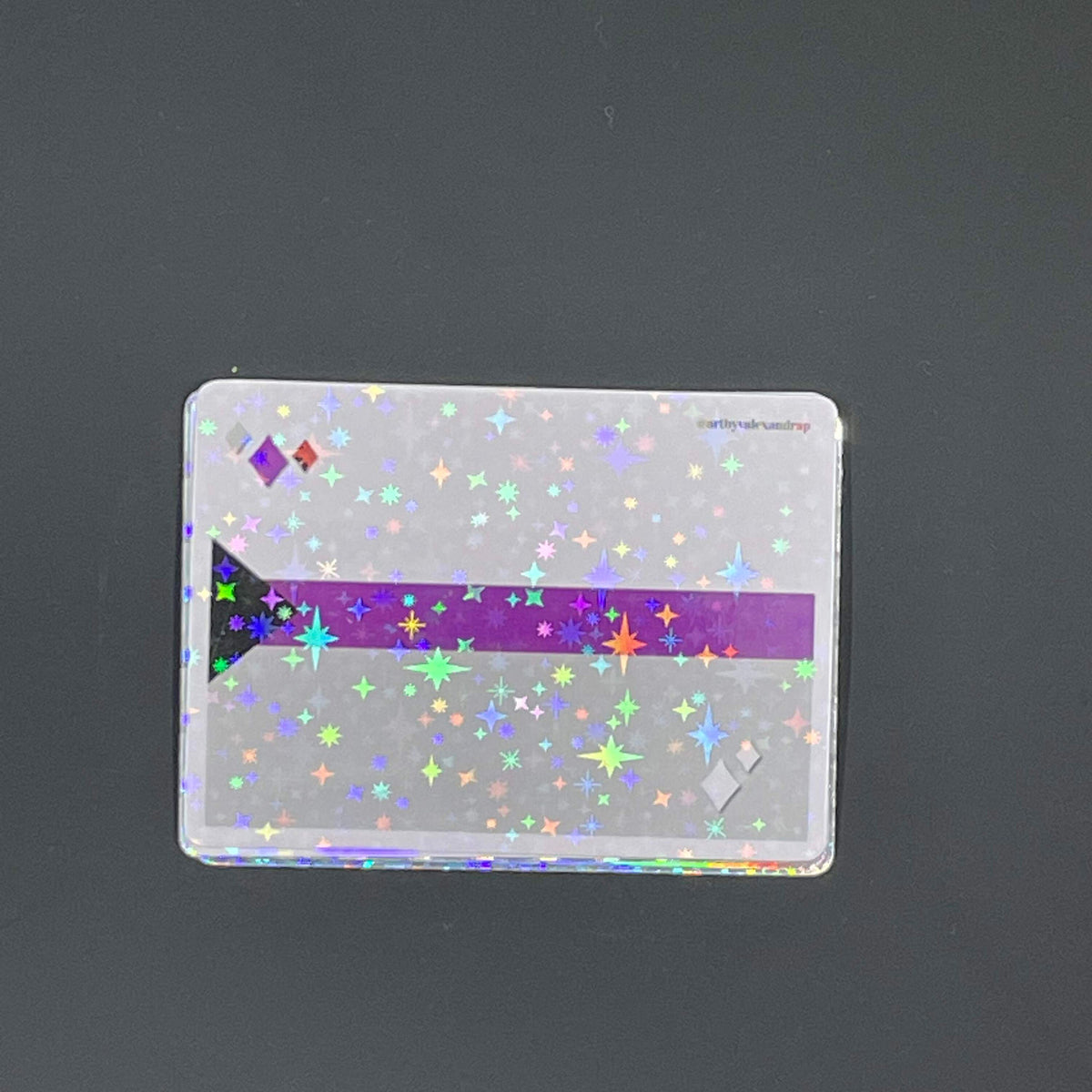 Demisexual Flag Sticker | Holographic Pride Sticker