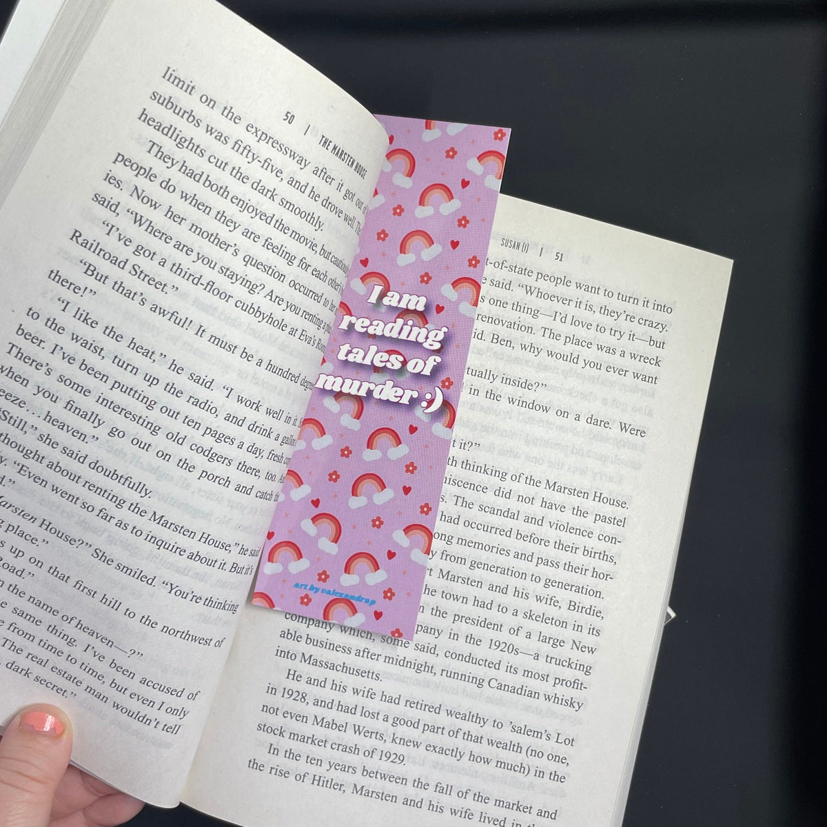 I am reading tales of murder Bookmark