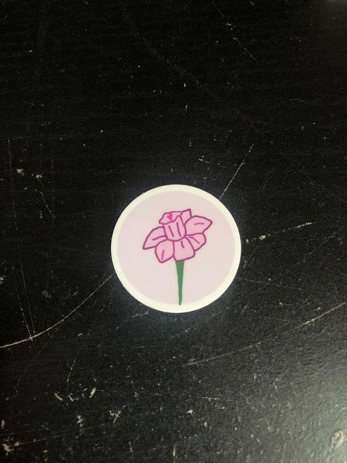 Pink Flower MINI Sticker