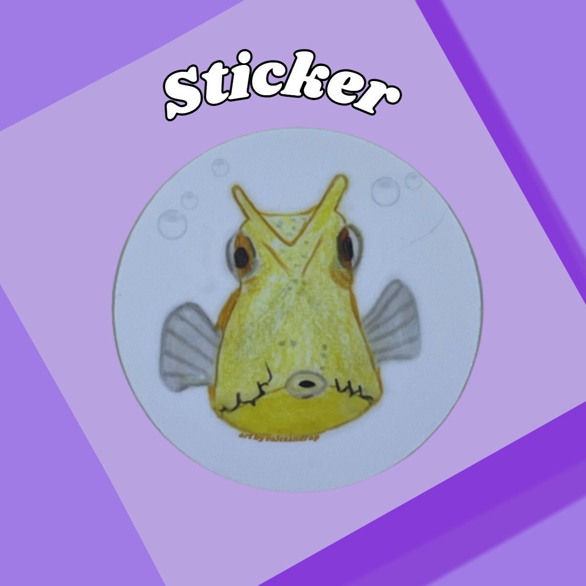 Cow fish Sticker