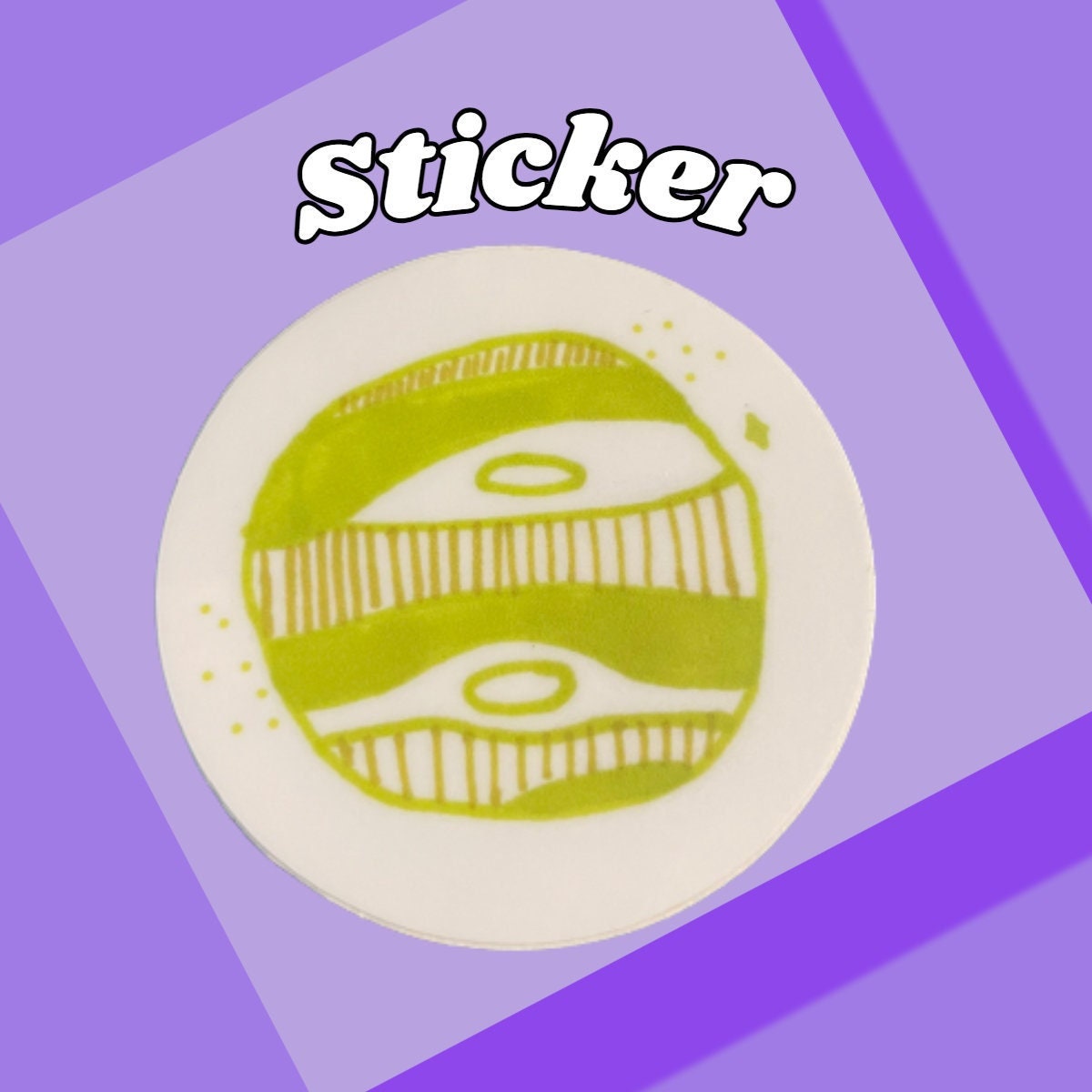 Green Planet Sticker