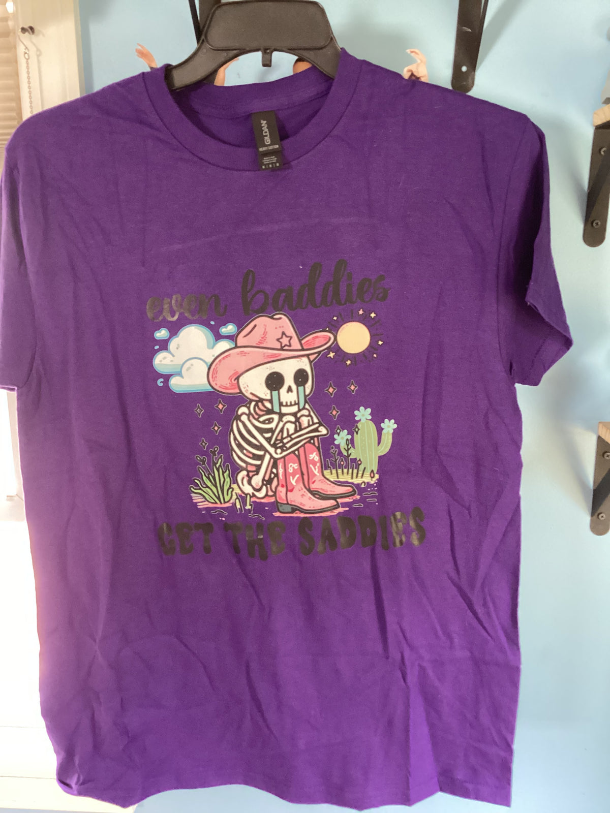 Even Baddies Get The Saddies Adult T-Shirt