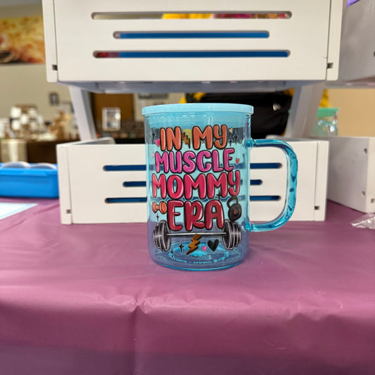Muscle Mommy Glass Mug