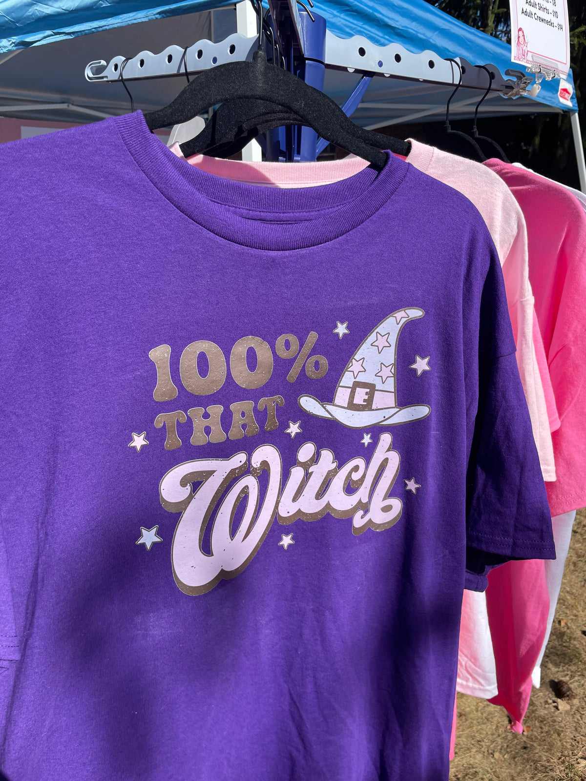 100 % That Witch Halloween ADULT T-Shirt