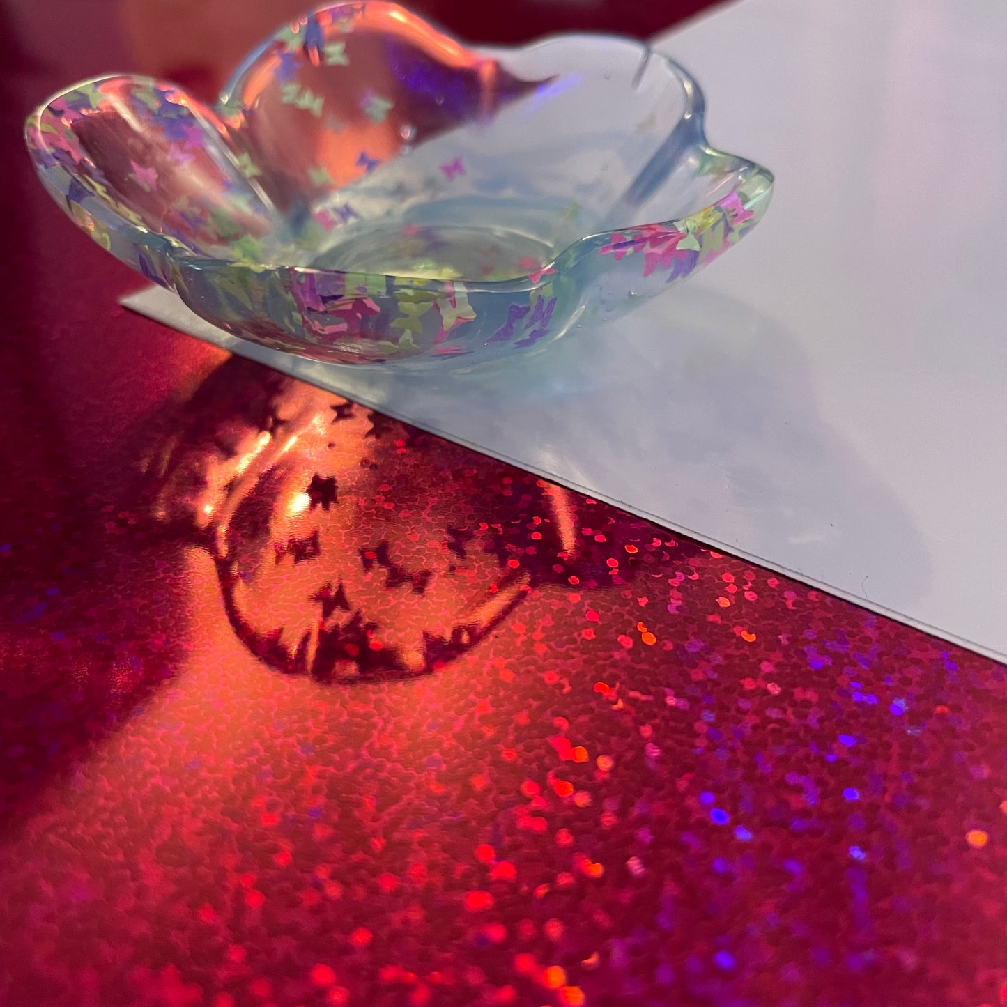 Little Blue Butterfly Resin Tray