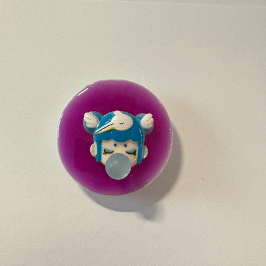 Blue haired bird girl Phone Grip