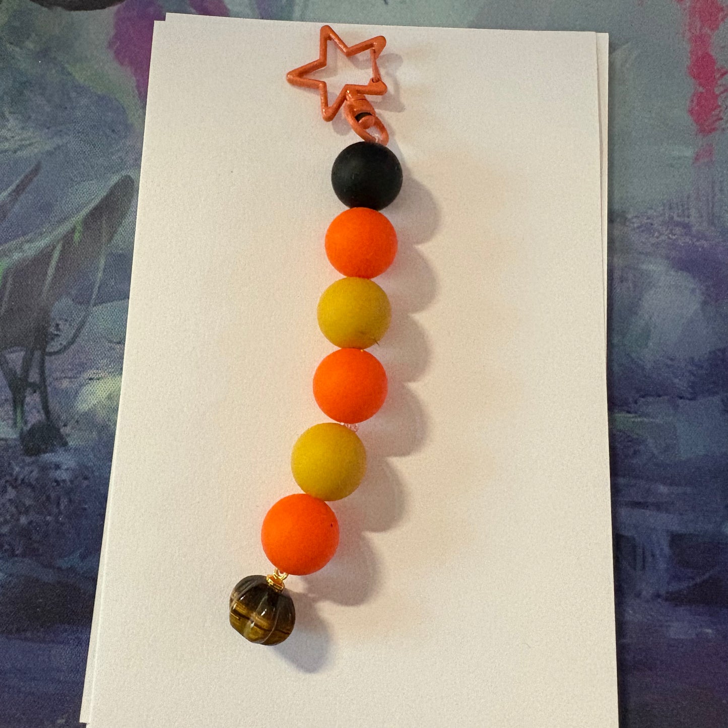 Pumpkin Fall Themed Keychain