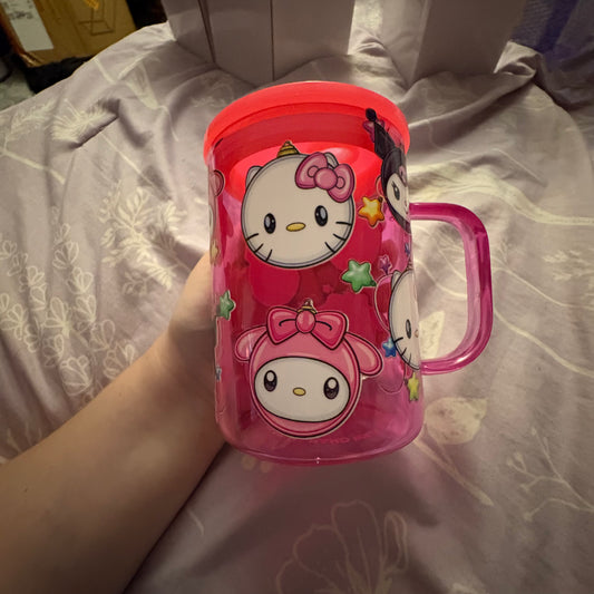My Friends Ornaments Hot Pink Glass Mug
