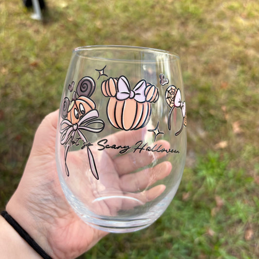 Wine Glass Pumpkin