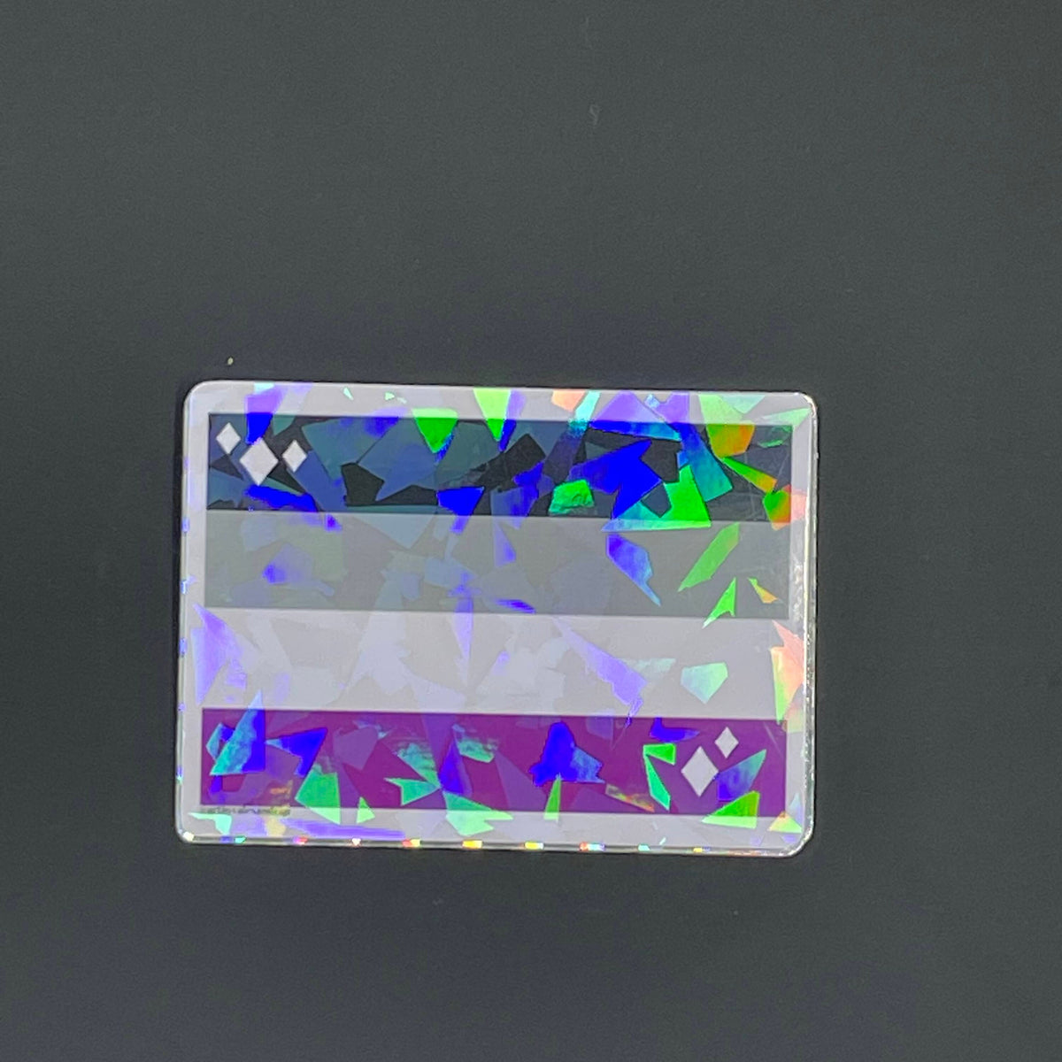 Asexual Flag Sticker | Holographic Pride Sticker