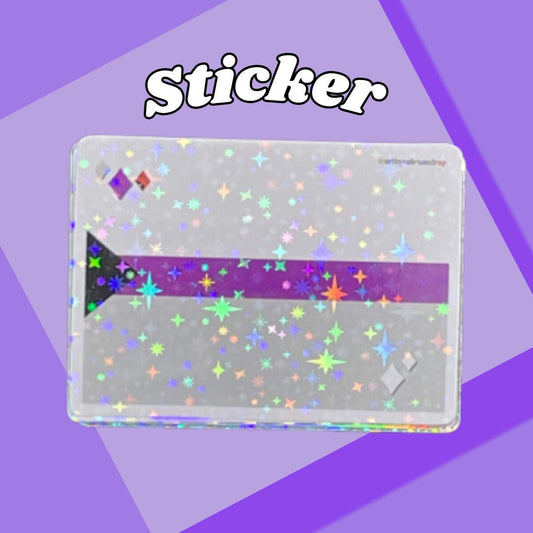 Demisexual Flag Sticker | Holographic Pride Sticker