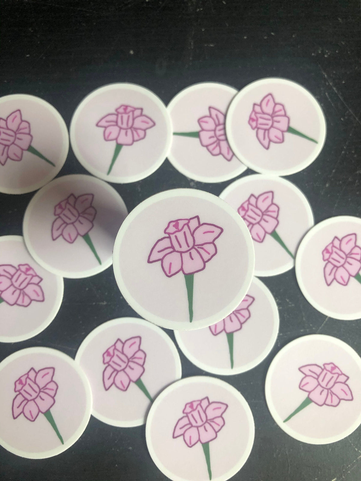 Pink Flower MINI Sticker
