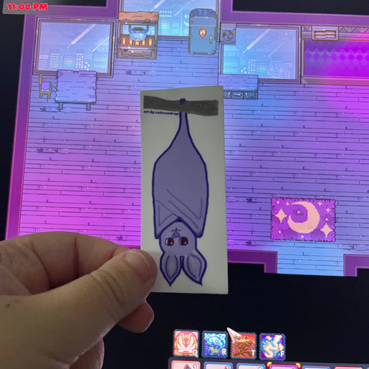 Purple Bat MINI Sticker