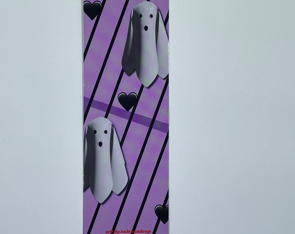Purple Ghost Bookmark